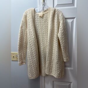 Sézane Georges Mohair Wool Cardigan Jumper Size M Ecru
